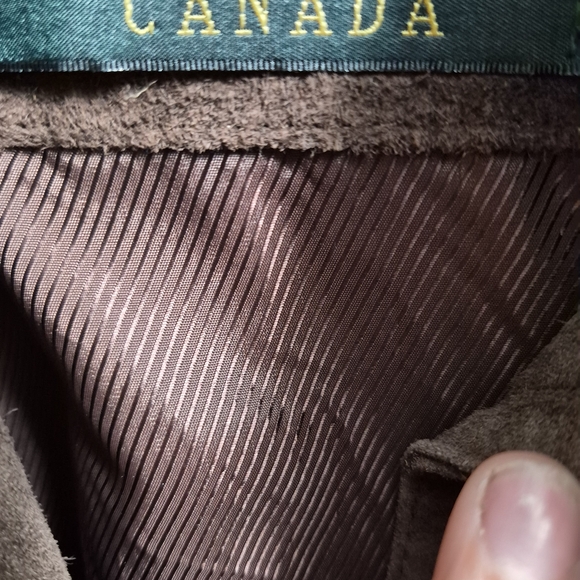 Women's Brown Suede Jacket - Picture 3 of 10